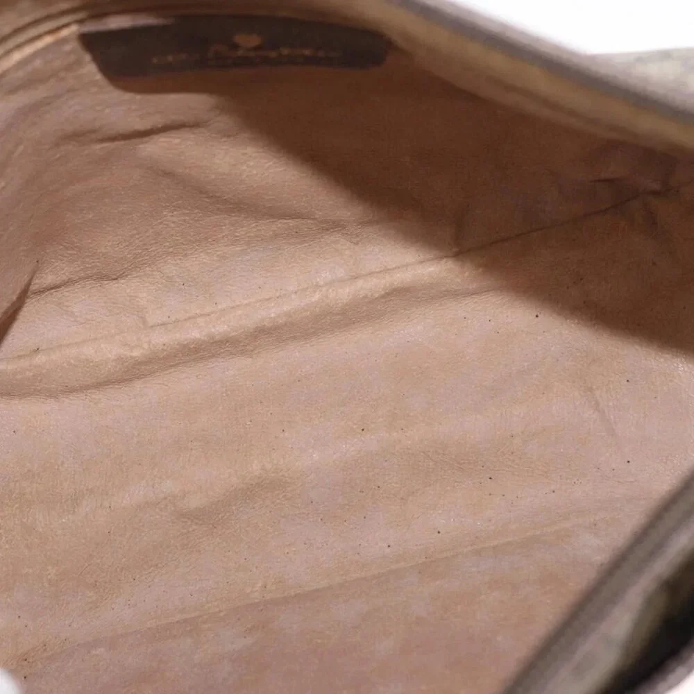 GUCCI GG Supreme Web Sherry Line Bag PVC Beige Gold 89 02 077 Auth 156280 - Picture 11 of 16